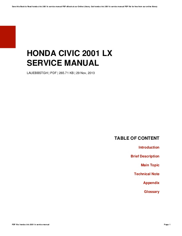 2000 honda civic repair manual free download